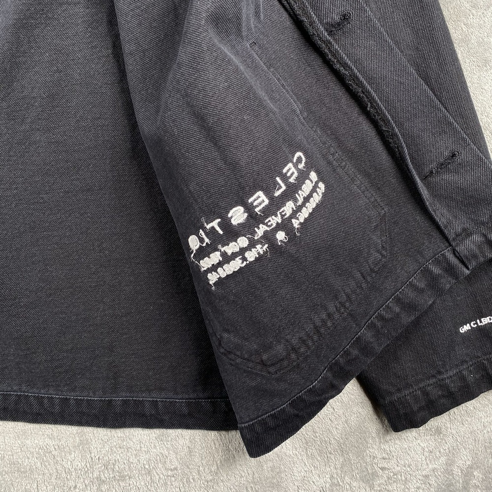 Alex Mill Britt Work Jacket Womens L Black Recycled Cotton Cadillac Celestiq - Picture 7 of 16